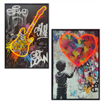 Wholesale Framed LED Neon Light Canvas Print