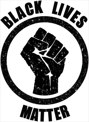 Black Lives Matter Fist Mini Poster Image