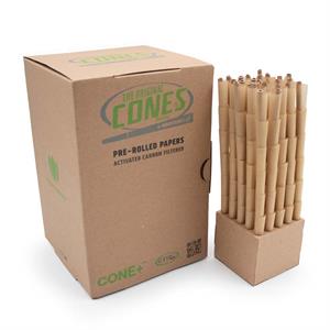 Cone+ Unbleached 1-1/4 Size (83mm) with CTIP Filter Bulk Box 600 Cones Image