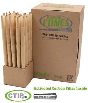 Cone+ Natural King Size with CTIP Filter Bulk Box 500 Cones Cone+ Natural King Size with CTIP Filter Bulk Box 500 Cones Image