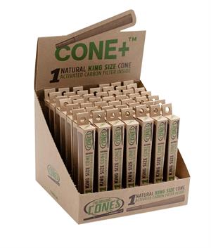 Cone+ Natural King Size (109mm) Single with CTIP - 48 per Display Cone+ Natural King Size (109mm) Single with CTIP - 48 per Display Image