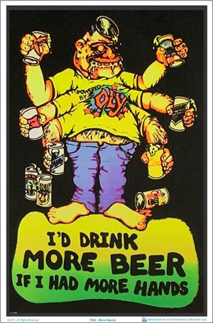 More Hands Blacklight Poster Image