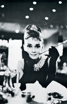 Audrey Hepburn Breakfast at Tiffany's Poster - 24" x 36"