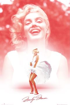 Marilyn Monroe - Pink Dress Smile Poster - 24" x 36"