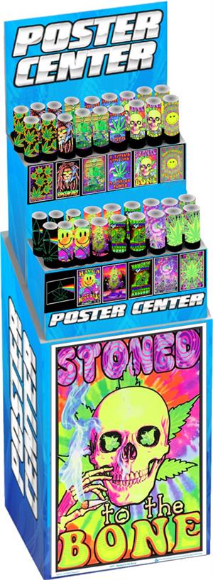 420 Themed Blacklight Posters Pre-Pack Display - 36pc Image