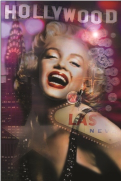 MARILYN MONROE HOLLYWOOD POSTER - 24" X 36"