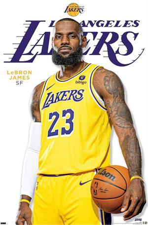  Lebron James LA Lakers Basketball Poster
