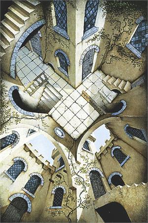 The Courtyard Poster - 24" x 36"