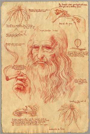 Leonardo DaVinci Pot Poster Image