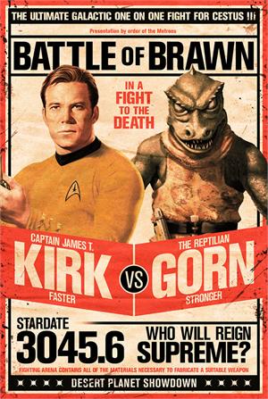 Image of Star Trek - Kirk vs Gorn TV Poster