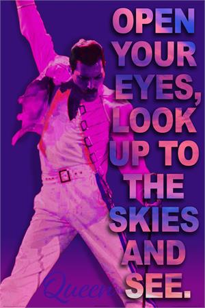 Queen "Open Your Eyes" Poster - 24" X 36"