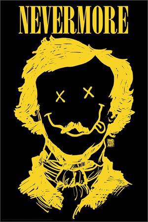 Nevermore Edgar Allen Poe by Big Chris Poster Image