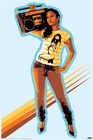 Steez "Boombox Girl" Poster - 36" X 24"