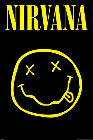 Nirvana Smiley Face Poster Image