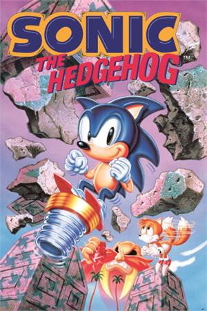 Sonic the Hedgehog  Break Through Rocks Poster - 24" x 36"