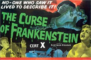 Films Curse of Frankenstein Poster - 36" x 24" Films Curse of Frankenstein Poster - 36" x 24" Image