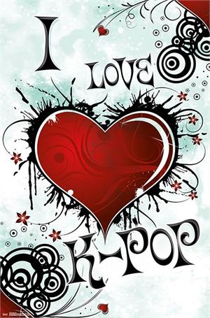  I Love K-POP Poster - 22.375'' x 34''