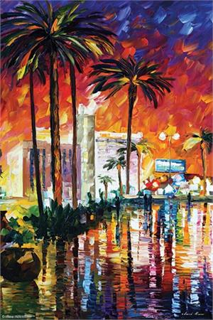 Las Vegas by Leonid Afremov Poster Image