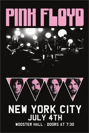 Pink Floyd New York City Concert Poster - 24" X 36"