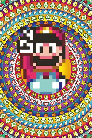 Mario - Item Collage Poster - 24" x 36"