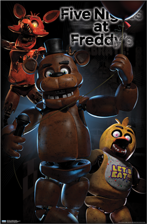 Glow in the Dark - Five Nights at Freddies Poster - 22.375" x 34" image