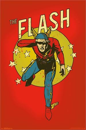 The Flash- Vintage Poster - 22.375" x 34"