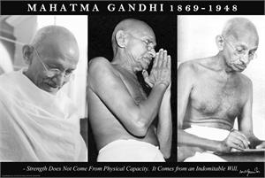 Mahatma Gandhi Trio Poster Image