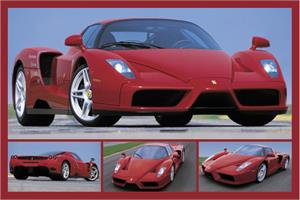 Tribute to Enzo Ferrari Poster - 24" x 36"