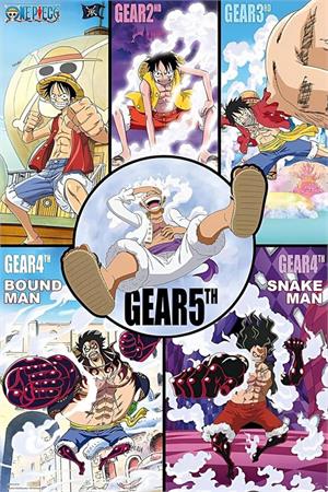 One Piece - Gears History Anime Poster 24" x 36" image