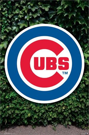 MLB Chicago Cubs - Logo Poster - 22.375" x 34"