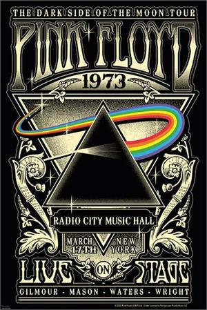Pink Floyd Radio City Music Hall 1973 Poster Image