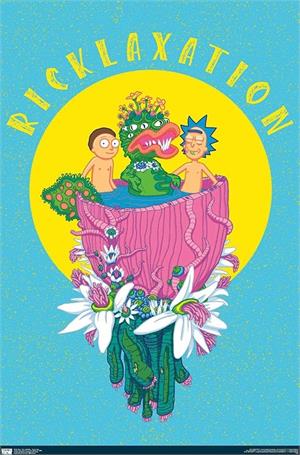 Rick and Morty - Ricklaxation Neon Poster Rick and Morty - Ricklaxation Neon Poster Image