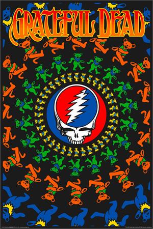 Grateful Dead - Non-Flocked Blacklight Poster Image