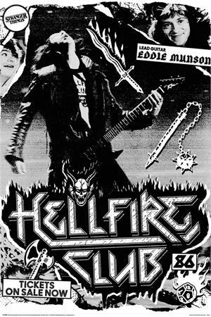 Stranger Things Hellfire Club Poster 24" x 36" Stranger Things Hellfire Club Poster 24" x 36" Image