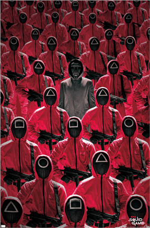 Netflix Squid Game - Key Art Poster - 22.375" x 34" Image