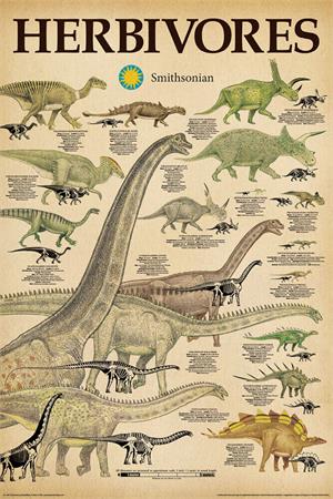 Smithsonian - Herbivores Poster Image