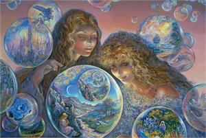 Bubble World by Jo Wall Poster Image