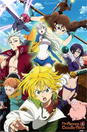 The Seven Deadly Sins Season 3 - Key Art Anime Poster Image