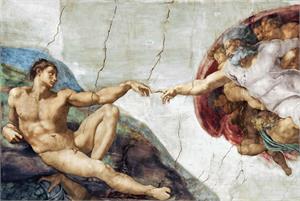 Michelangelo Creation of Adam Poster Michelangelo Creation of Adam Poster Image