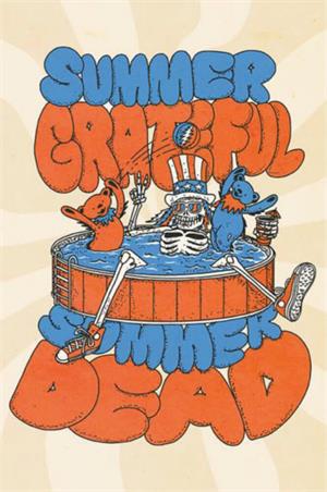 Grateful Dead Summer Dead Poster Image