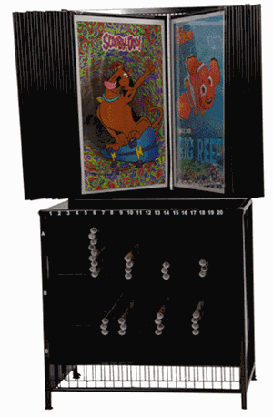 POSTER DISPLAY- HOLDS 60 POSTER STYLES - 480 POSTERS