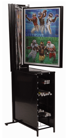 POSTER DISPLAY- HOLDS 20 POSTER STYLES - 120 POSTERS
