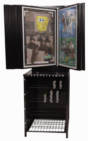 POSTER DISPLAY- HOLDS 48 POSTER STYLES - 336 POSTERS