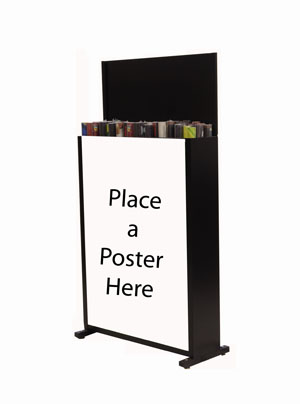 POSTER BIN - METAL - HOLDS 6 POSTER STYLES - 72 POSTERS