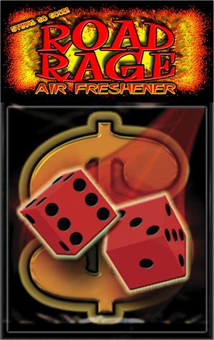 Money Dice  Road Rage Air Freshener