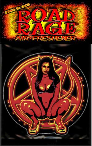Devil Pentagram Lady Road Rage Air Freshener