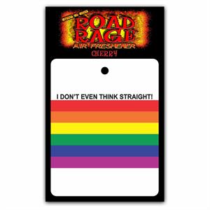 I Don't Even Think Straight Road Rage Air Freshener Image