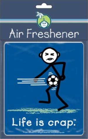 Life Is Crap - Soccer Balls  Road Rage Air Freshener