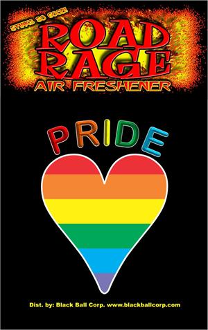 Big Heart Pride Road Rage Air Freshener