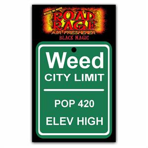 Weed City Limit Road Rage Air Freshener - Black Magic Fragrance Image